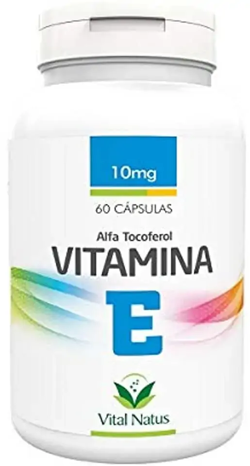 Vitamina E Alfa Tocoferol 60 Cápsulas 10mg Vital Natus