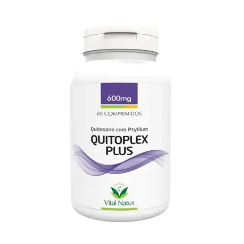 Quitoplex Plus Quitosana Psyllium  60 Cápsulas 600mg Vital Natus