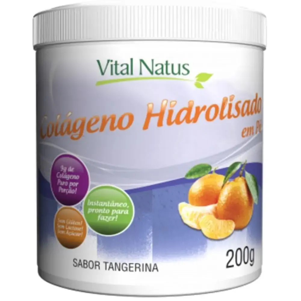 Colageno Hidrolisado 200g Sabor Tangerina