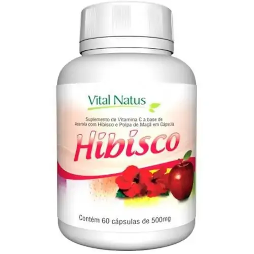 Hibisco 60 Cápsulas De 500mg Vital Natus