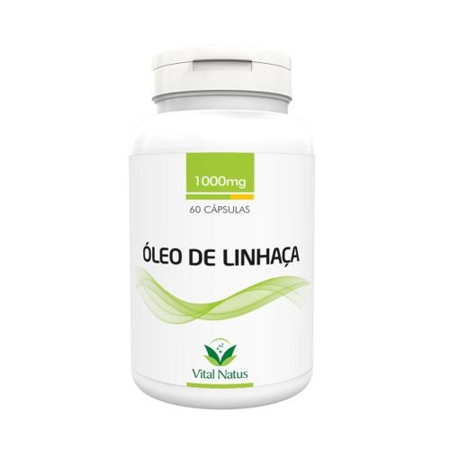 óleo De Linhaça 60 Cápsulas 1g Vital Natus