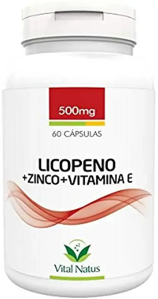 Licopeno Zinco Vitamina E 500mg Vital Natus