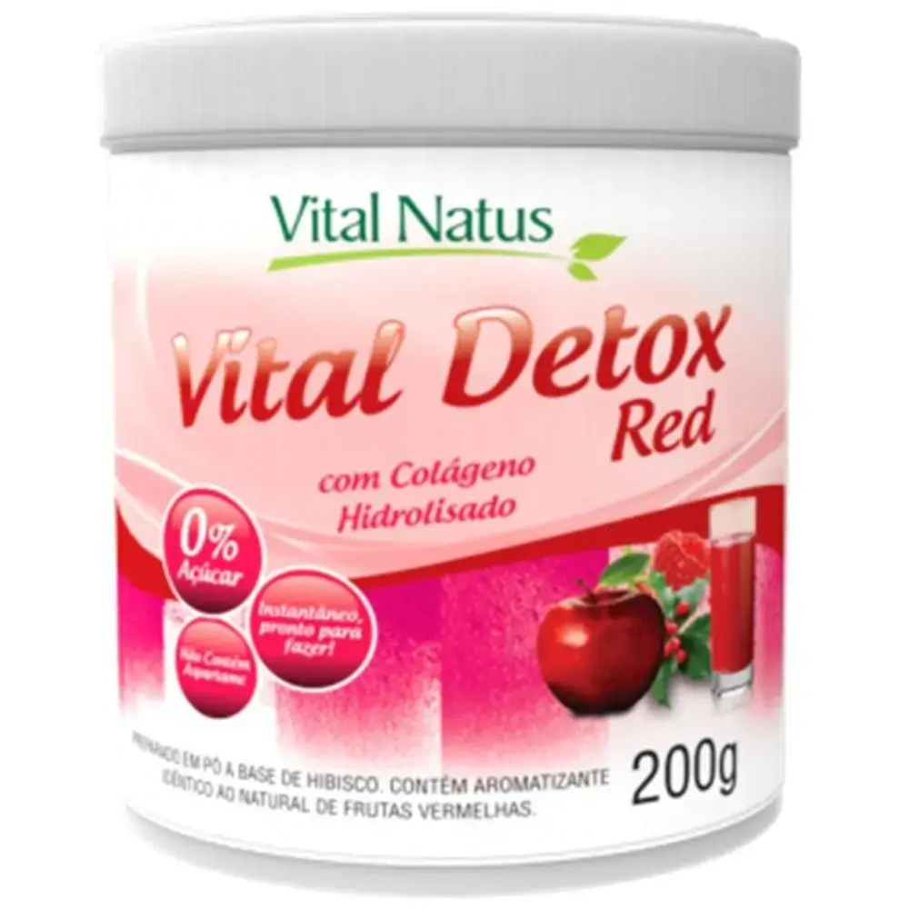 Detox Red Frutas Vermelhas 200g Vital Natus