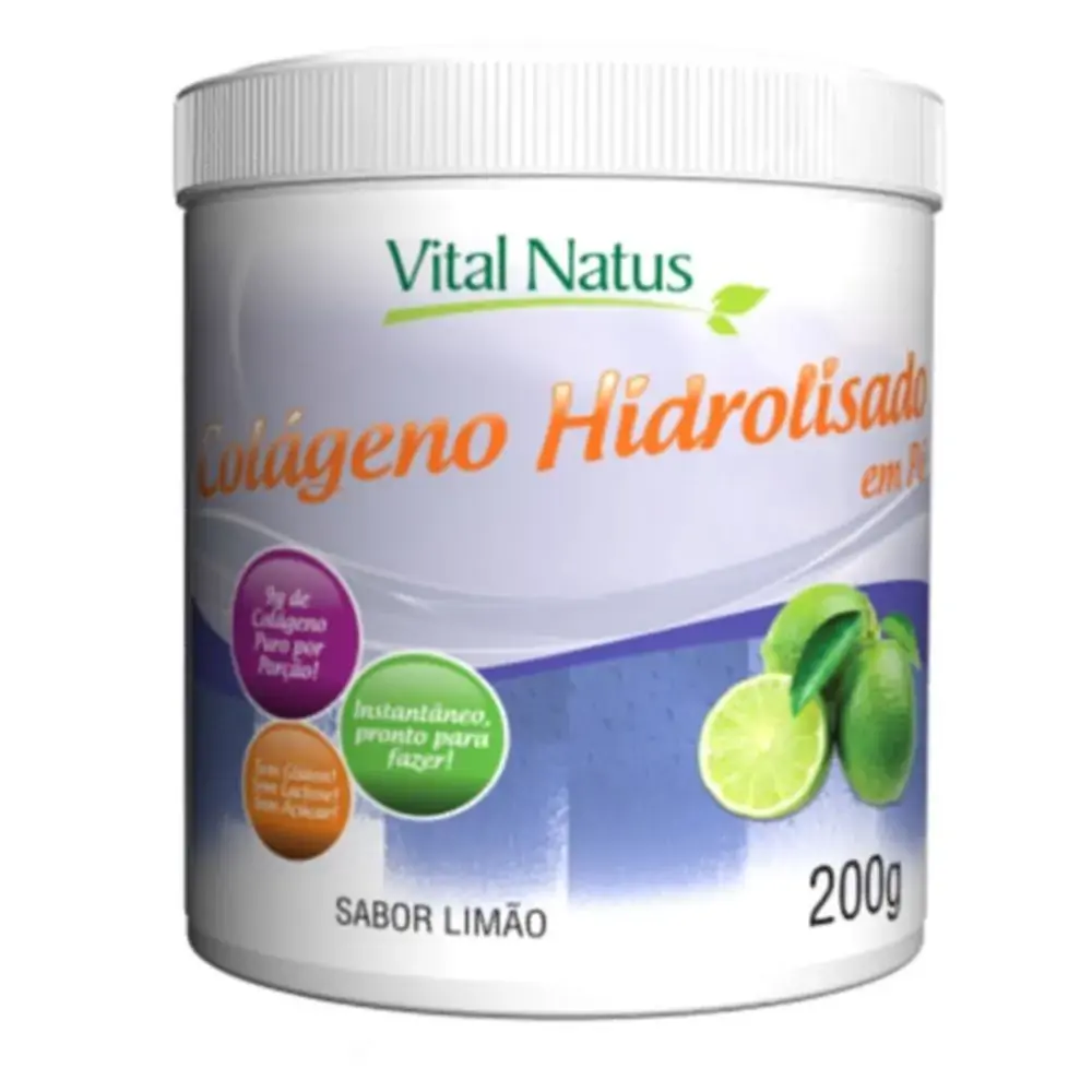 Colageno Hidrolisado Sabor Limao 200g Vital Natus