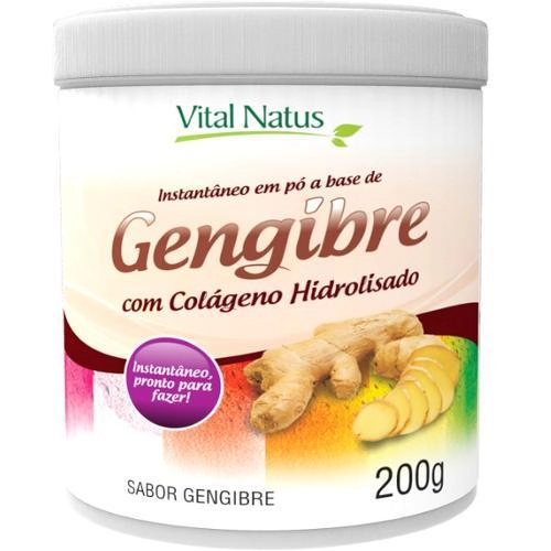 Chá De Gengibre Com Colágeno Hidrolisado 200g Vital Natus