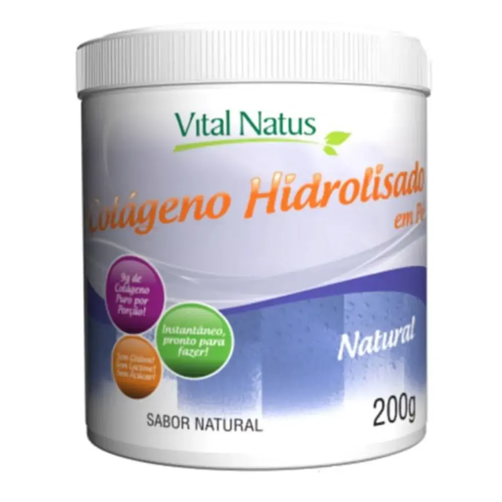 Colageno Hidrolizado Sabor Natural 200g Vital Natus