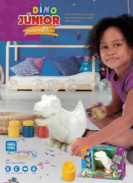 Dino Junior Painter Colorir Ref.9587 Hefer