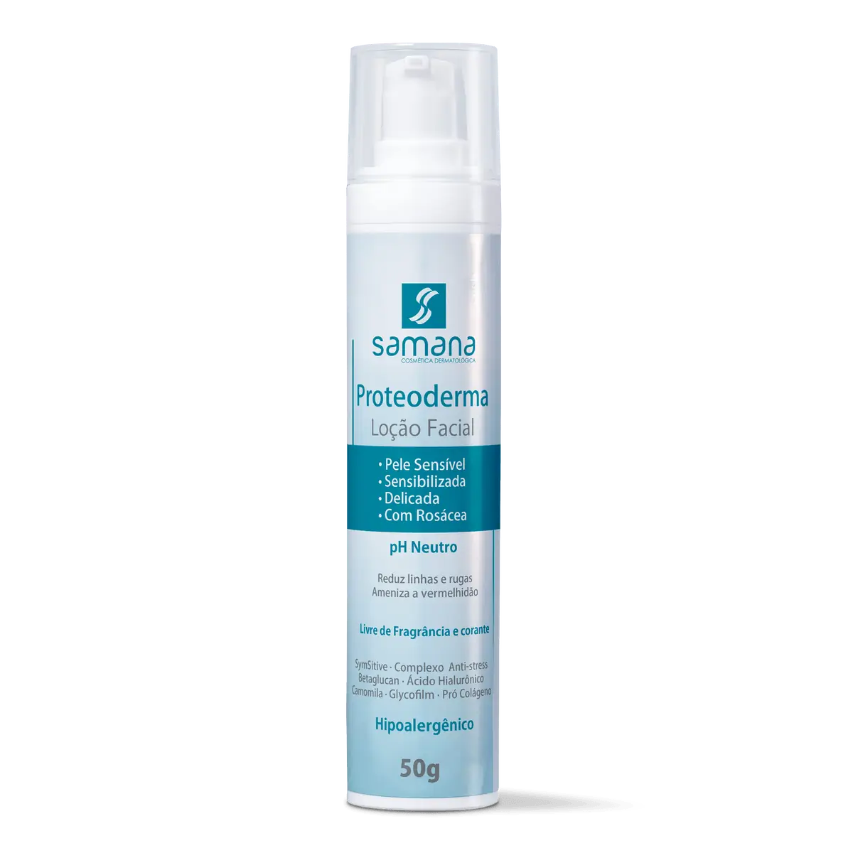 Samana Hidratante Facial para Pele Sensível Proteoderma 50g