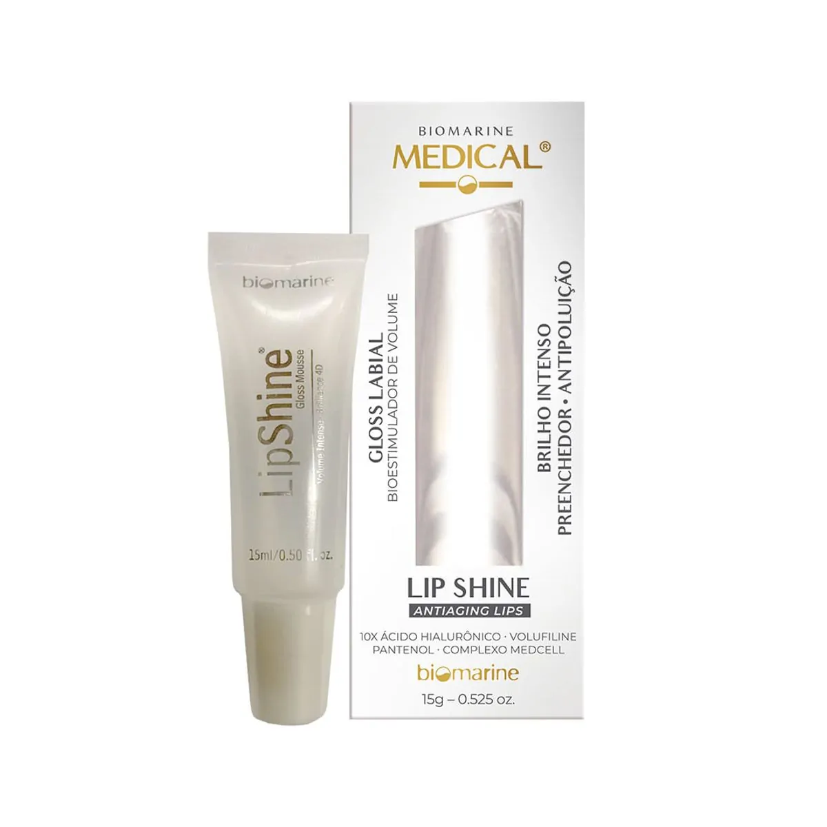 Biomarine Medical Gloss Estimulador de Volume Labial 15g