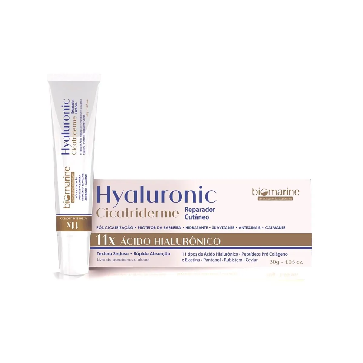Creme Cicatrizante Hyaluronic Cicatriderme Biomarine 30g