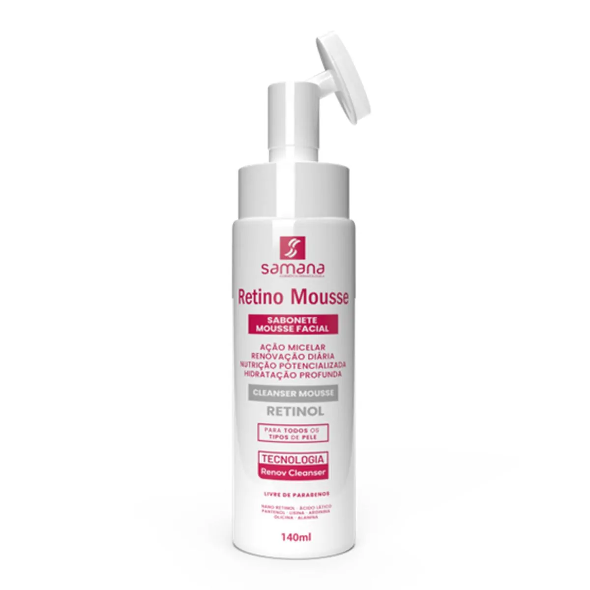 Sabonete Facial Retino Mousse 140ml - RETINO MOUSSE 140ML