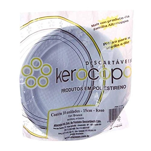 Prato Kerocopo Branco 15cm C/10