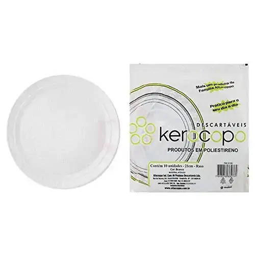 Prato Kerocopo Branco 21cm C/10
