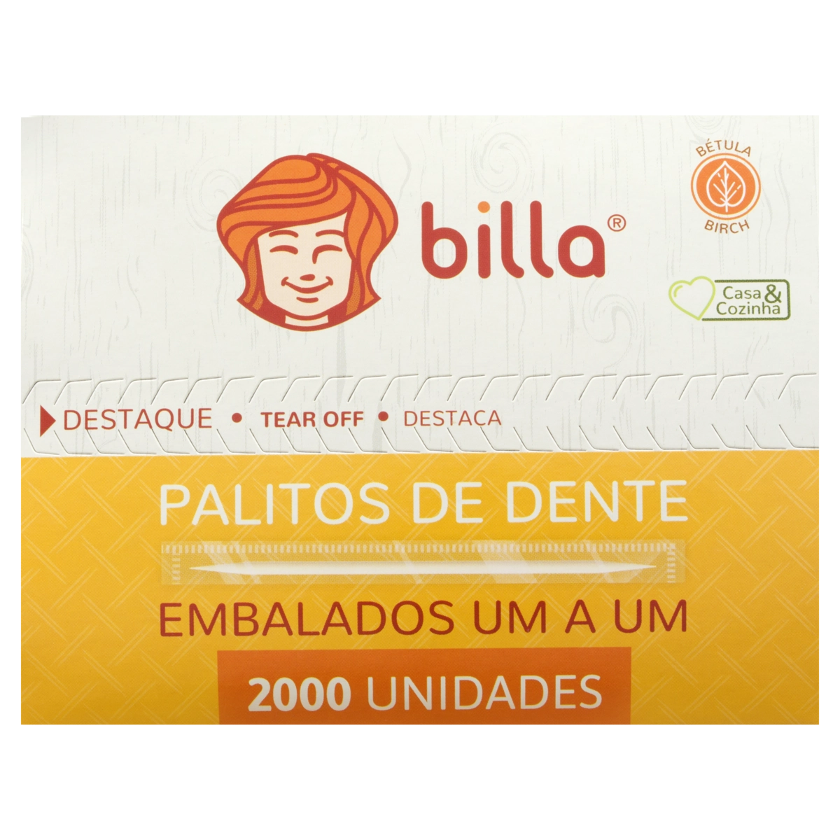 Palito De Dente Billa 2.000 Unidades