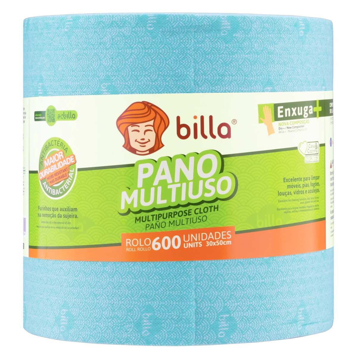 Pano Multiuso Verde Billa 600 Unidades