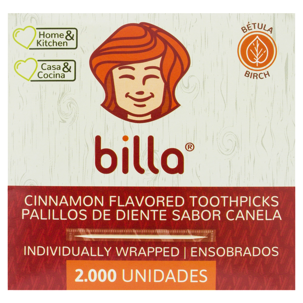 Palito De Dente Canela Billa 2.000 Unidades