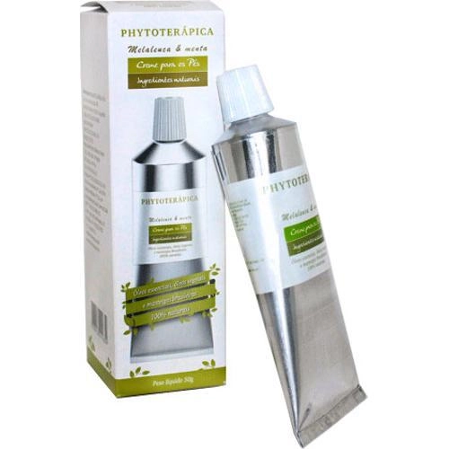 Creme Para Os Pés Com Melaleuca Tea Tree E Menta 50g Pa63 Phytoterapica