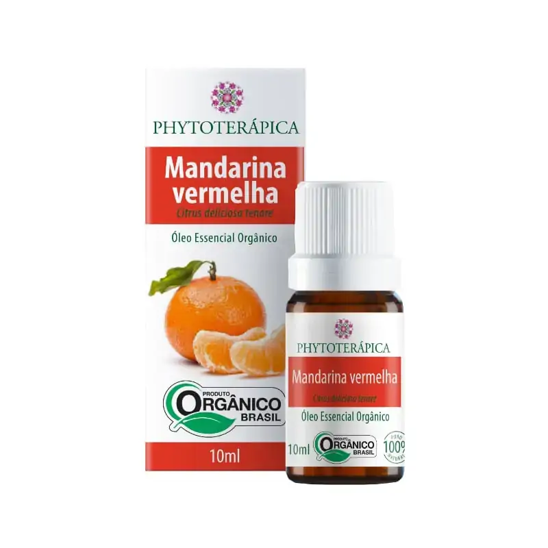 Óleo Essencial de Mandarina Vermelha Orgânico 10ml Phytoterápica