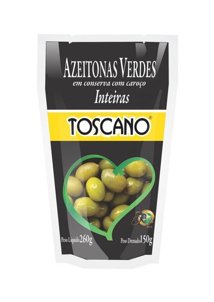 Azeitona Verde Toscano Inteira Sachet