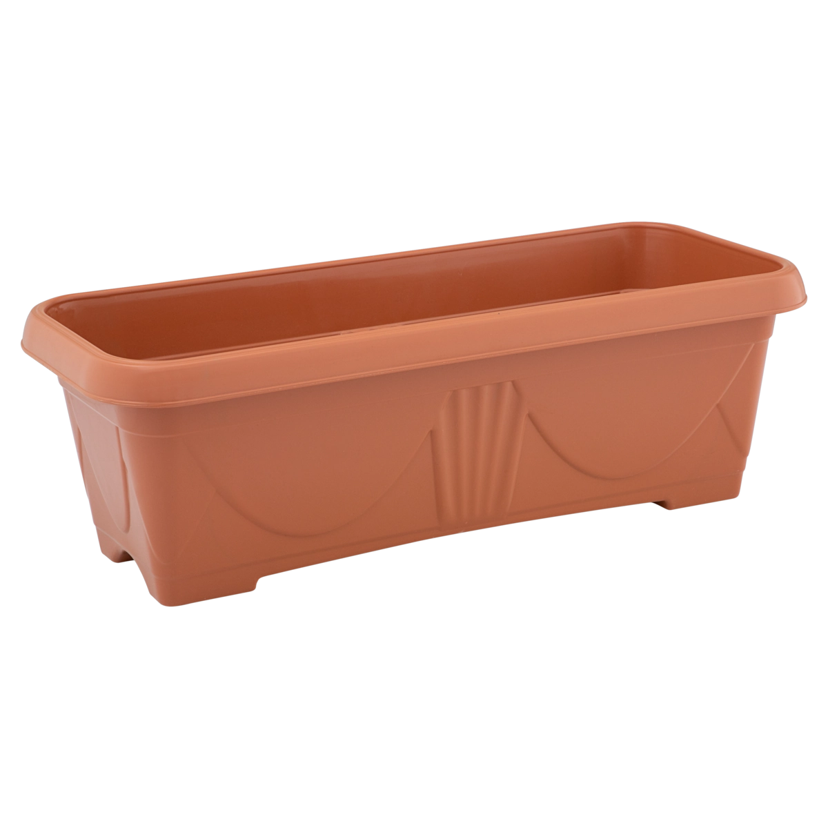 Jardineira Com Prato Marrom Orean Plástica Myroma 50cm