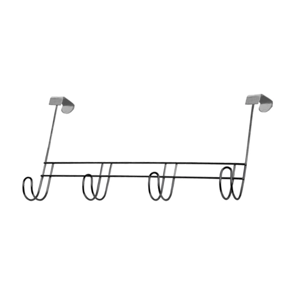 Cabideiro Para Porta 4 Ganchos Para Pendurar Toalhas