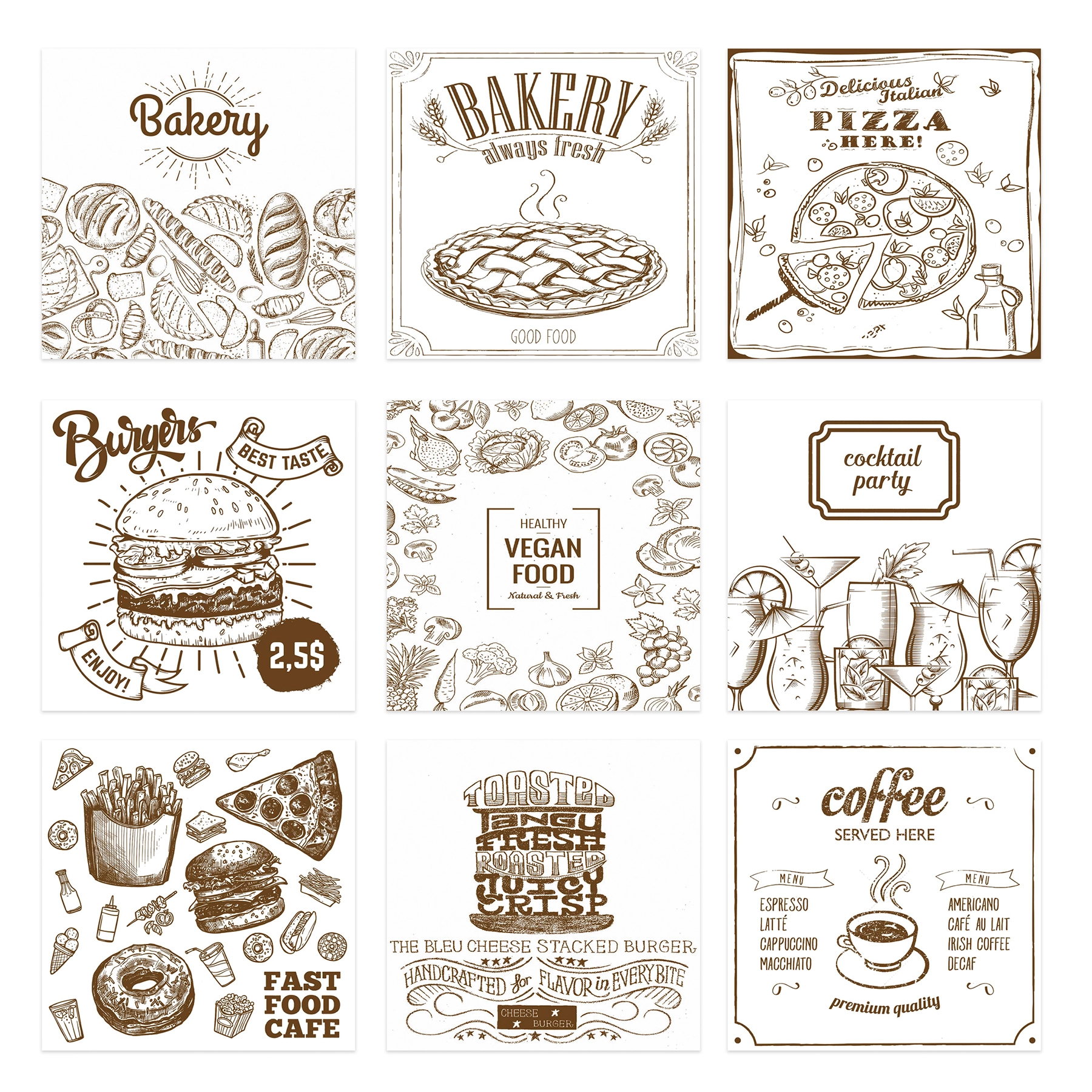 Revestimento de Parede Interno Decorado Acetinado 20x20cm Borda Arredondada Food White Artens