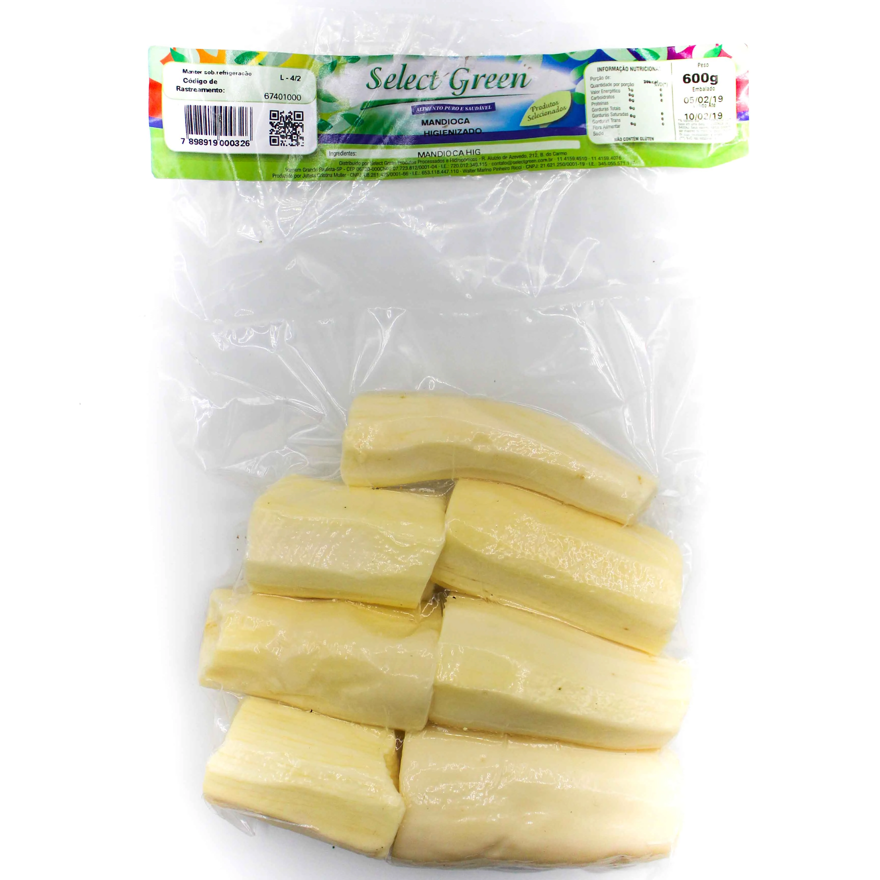 Mandioca Select Green 600gr Descasc