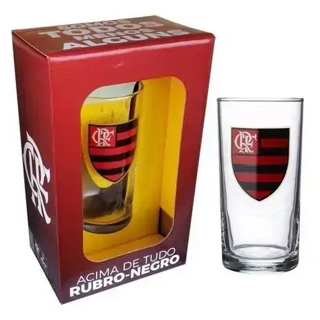 COPO LONG DRINK CLUBES 300ML FLAMENGO