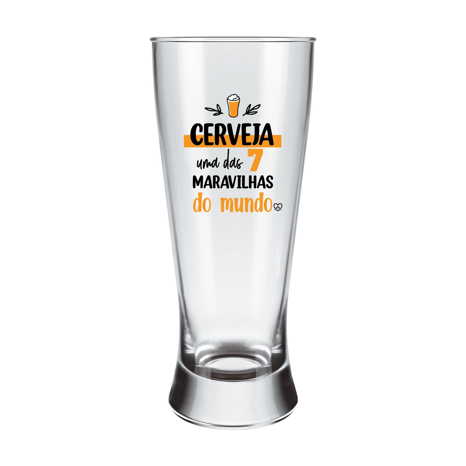 Copo Vidro Chop Sete Maravilhas 300ml