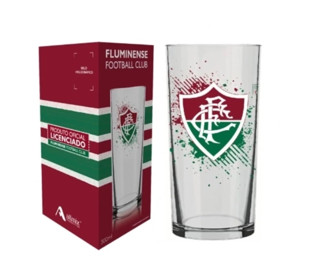 Copo Cylinder Rocks Fluminense 300ml 206035 Allmix