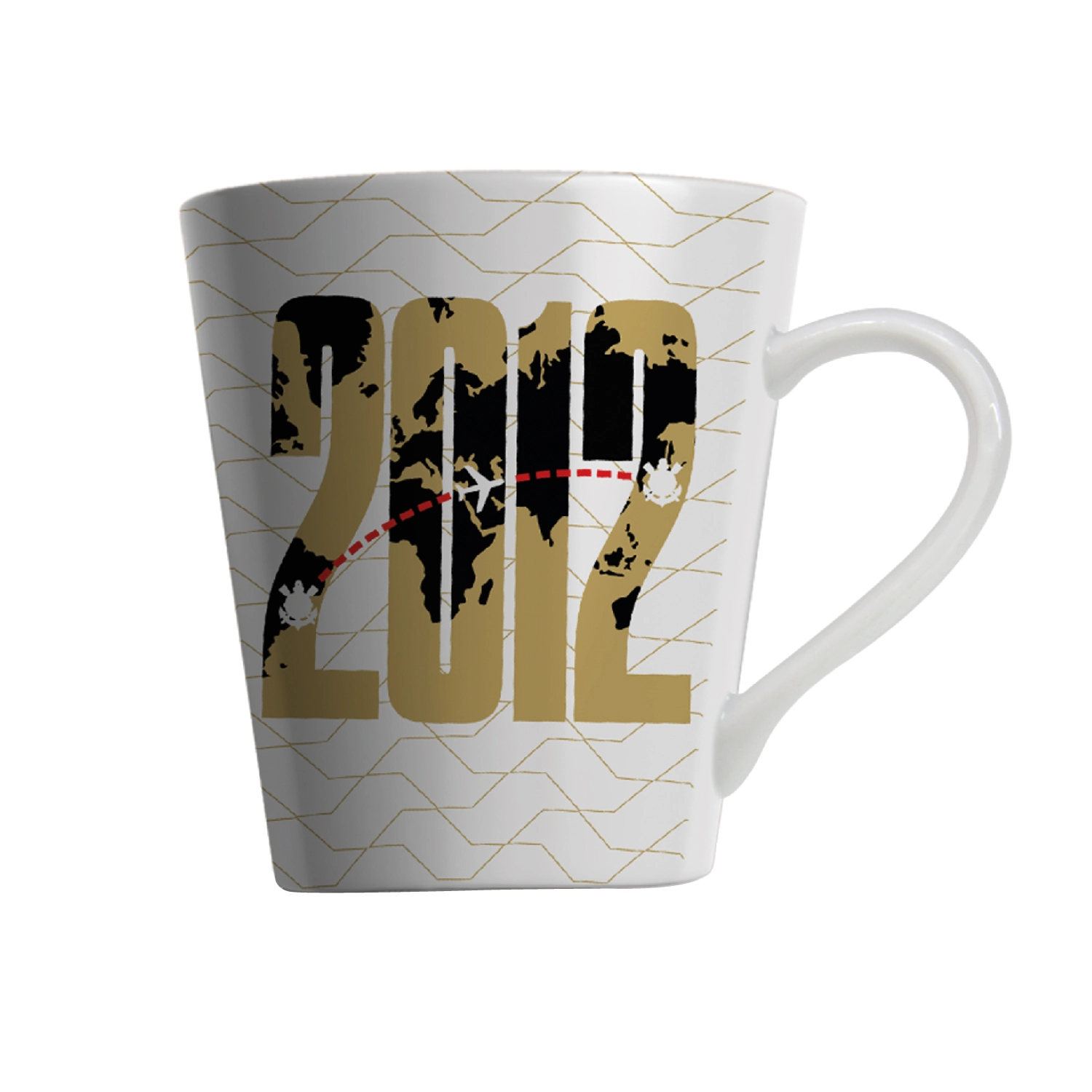 Caneca Allmix Porcelana Corinthians 290ml