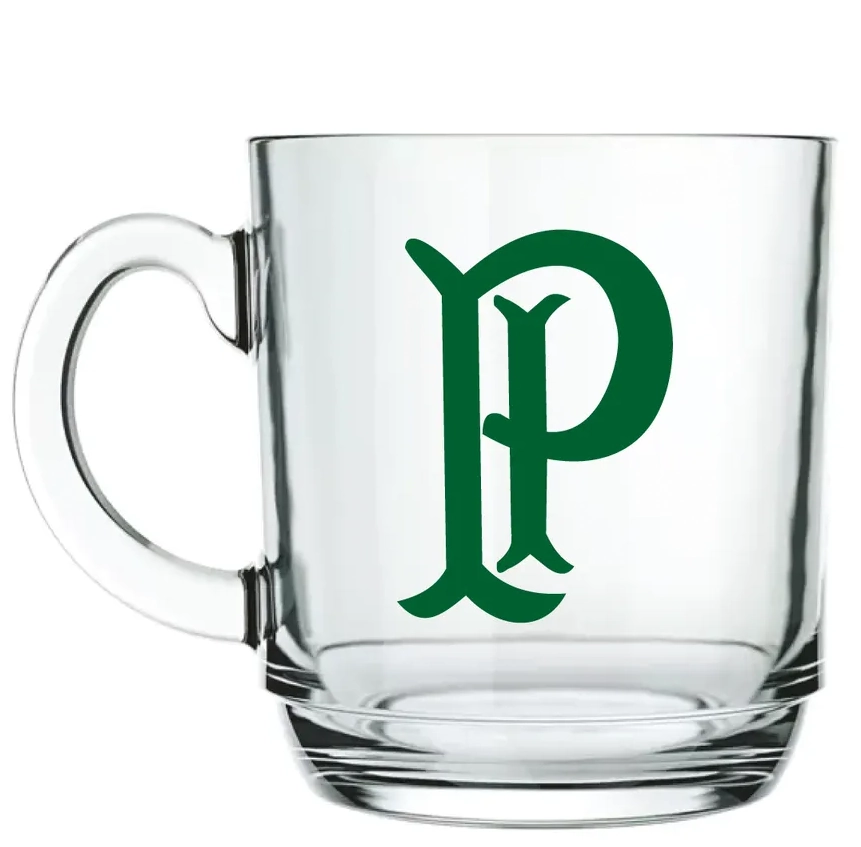 Caneca Vidro Aspen 300ml Palmeiras
