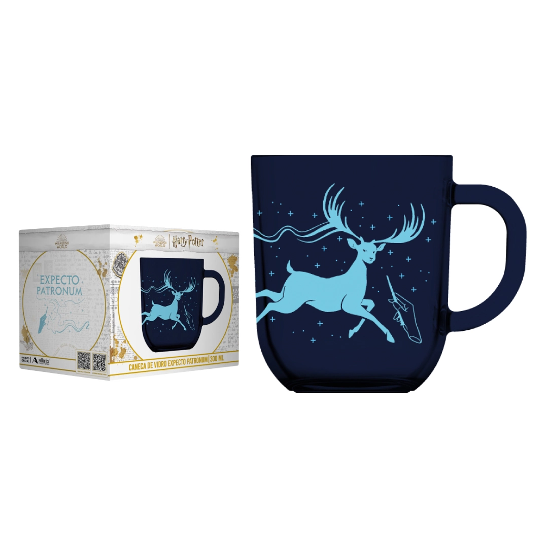 Caneca Vidro Toronto Prime Harry Potter Expecto Patronum 300ml