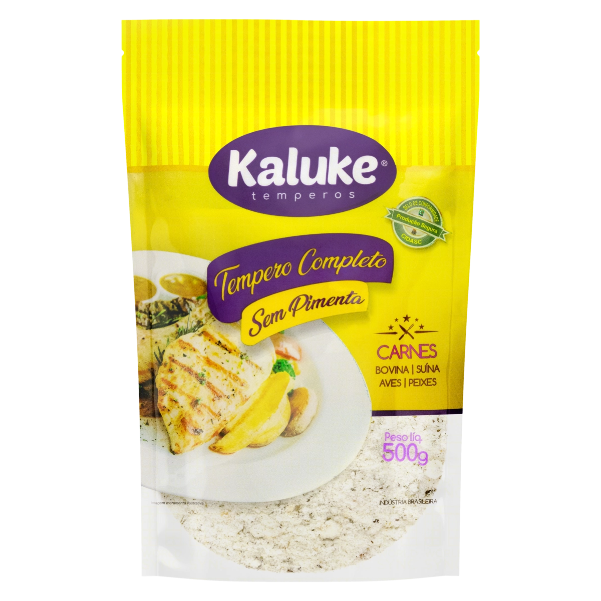 Tempero Completo Sem Pimenta Kaluke Pouch 500g