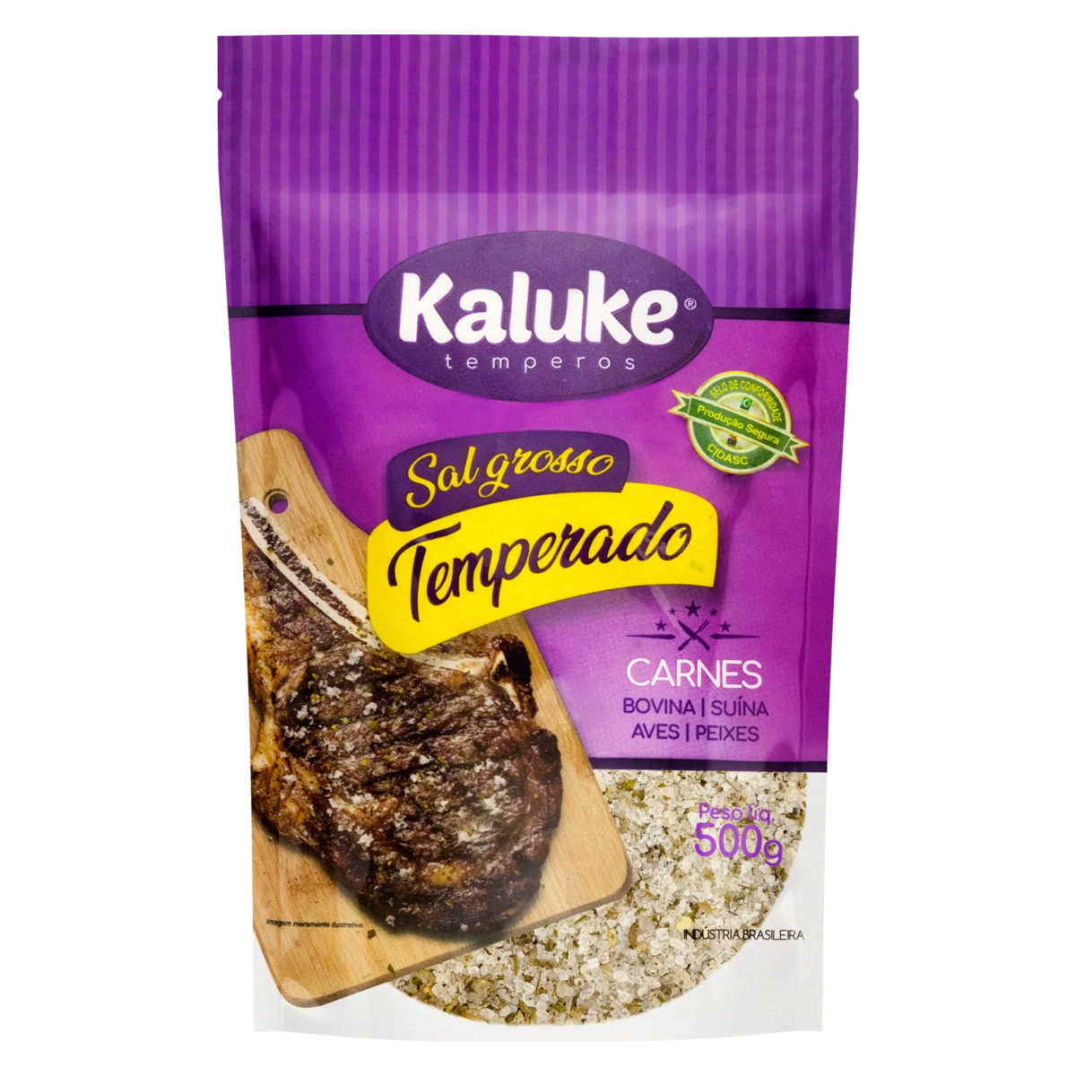 Sal Grosso Temperado Kaluke Pouch 500g