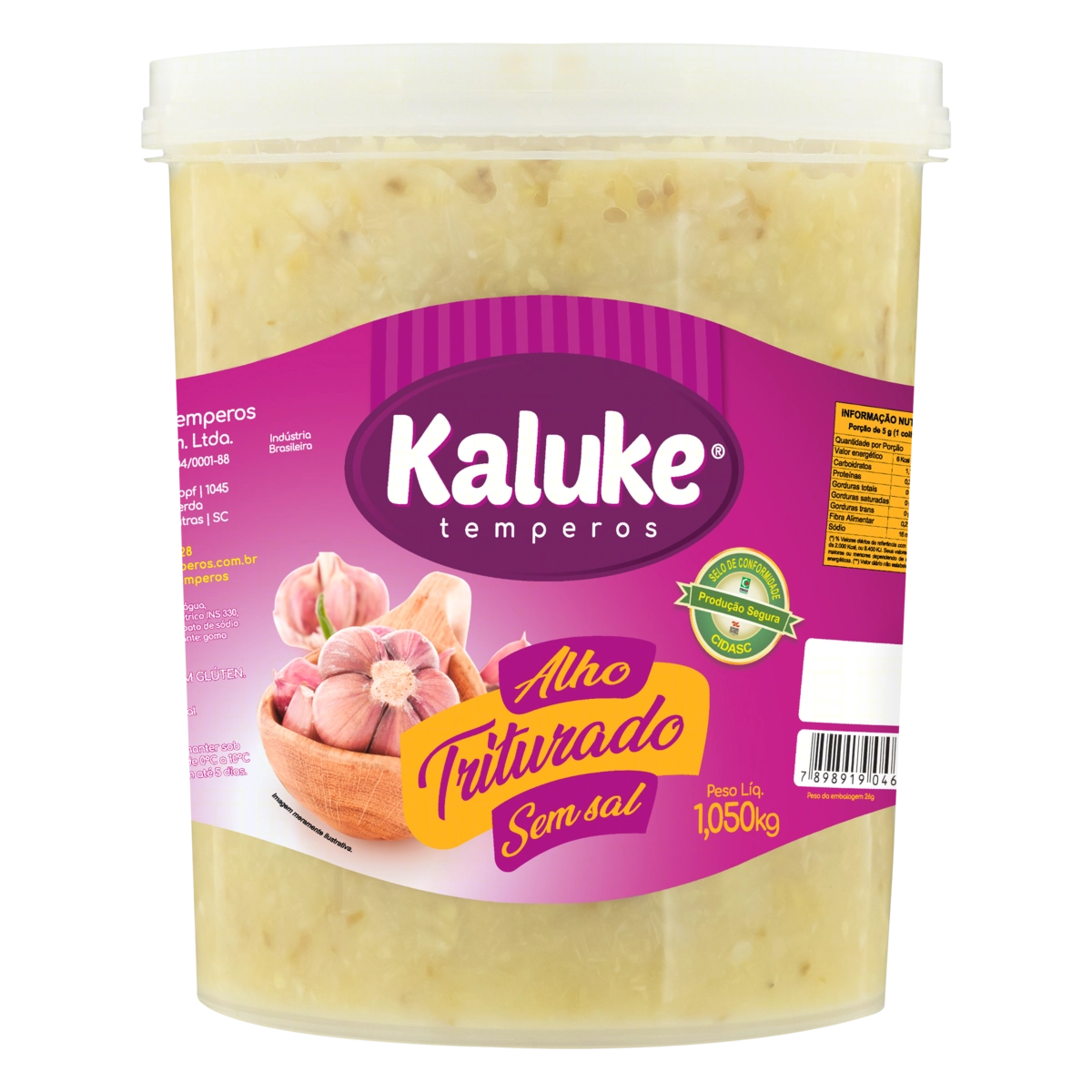 Alho Triturado Kaluke Pote 1,05kg