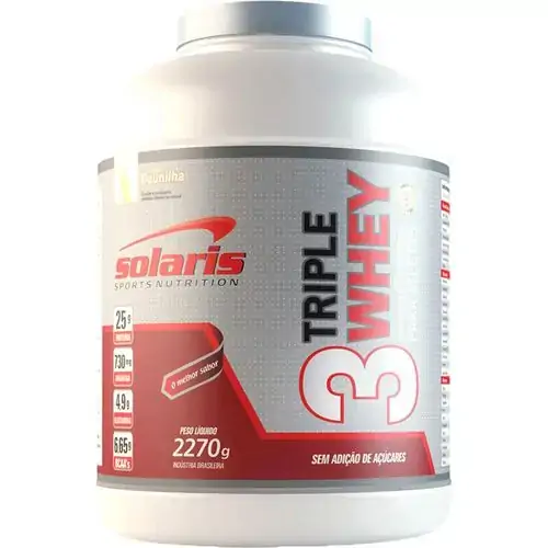 3whey Triple Baunilha 2.270g .