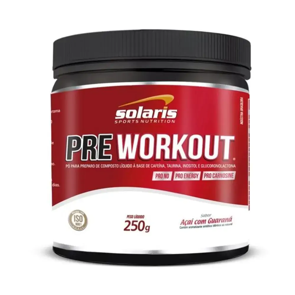 Pre Workout 250g Pre Treino Solaris