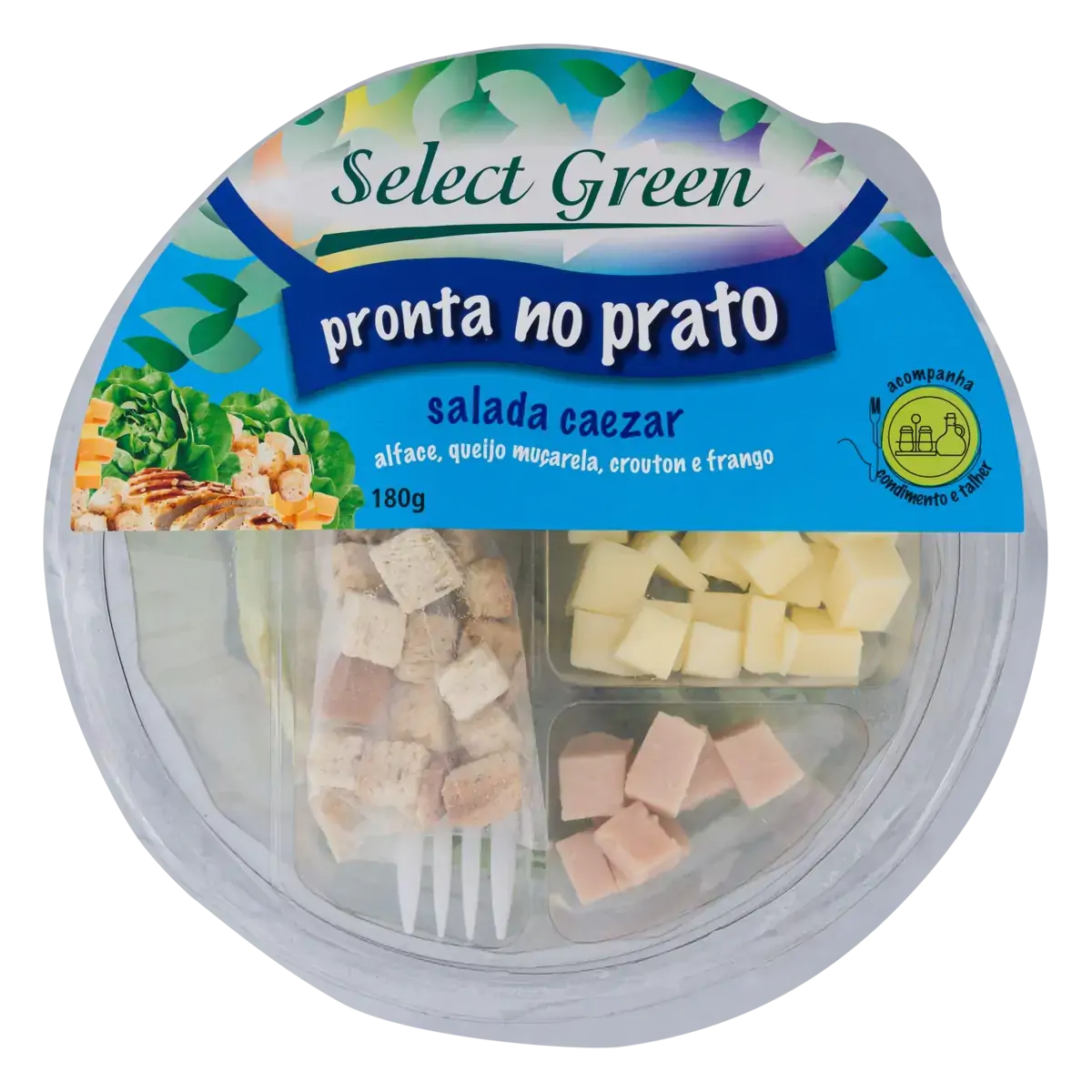 Salada Caezar Select Green Pronta no Prato Pote 180g