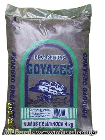 Humus Minhoca Goyazes 4kg