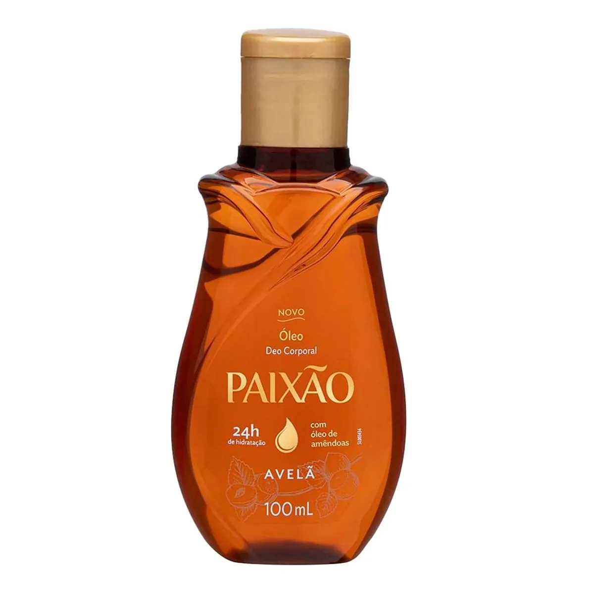 Óleo Corporal de Amêndoas com Avelã Paixão ação desodorante 100ml