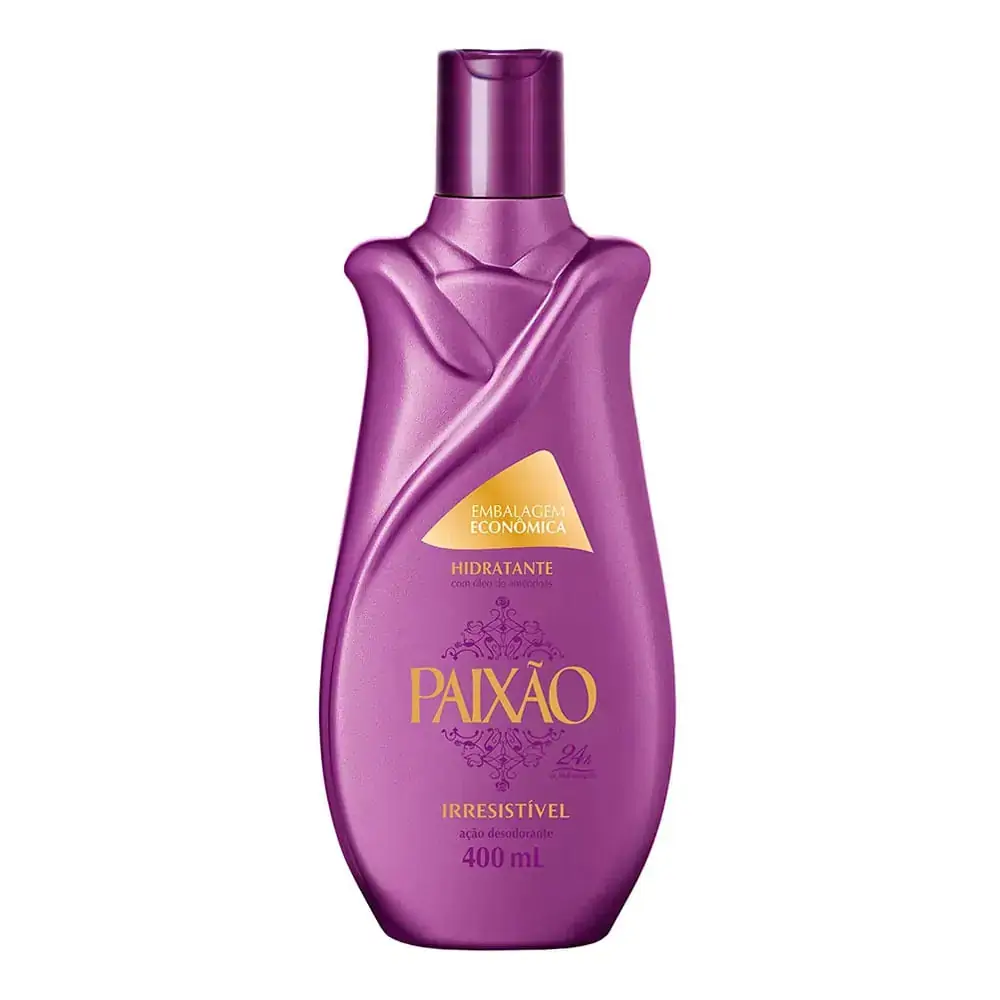 Hidratante Paixão Irresistível com Óleo de Amêndoas ação desodorante 400ml