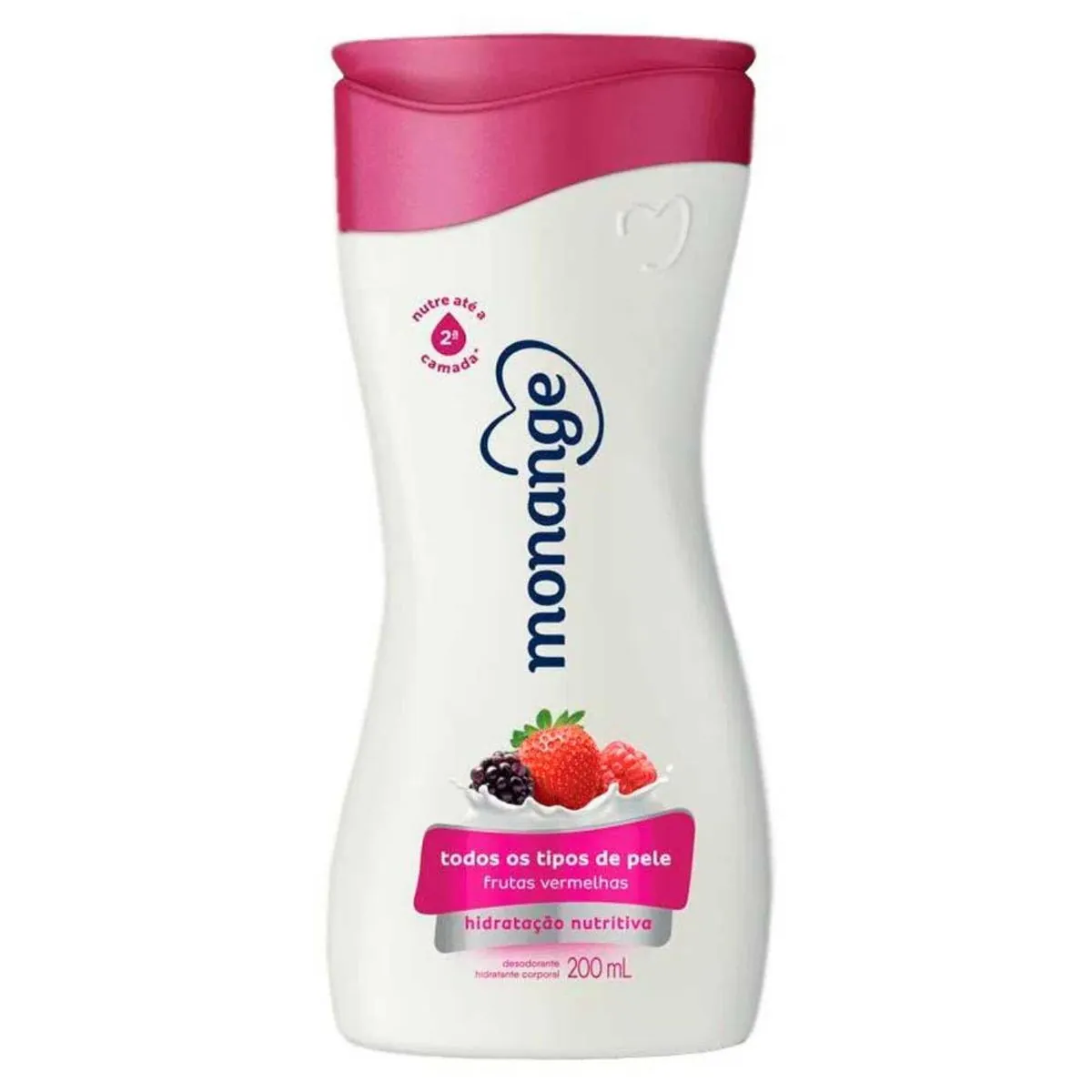 Desodorante Corporal Frutas Vermelhas Monange Hidratação Essencial Frasco 200ml