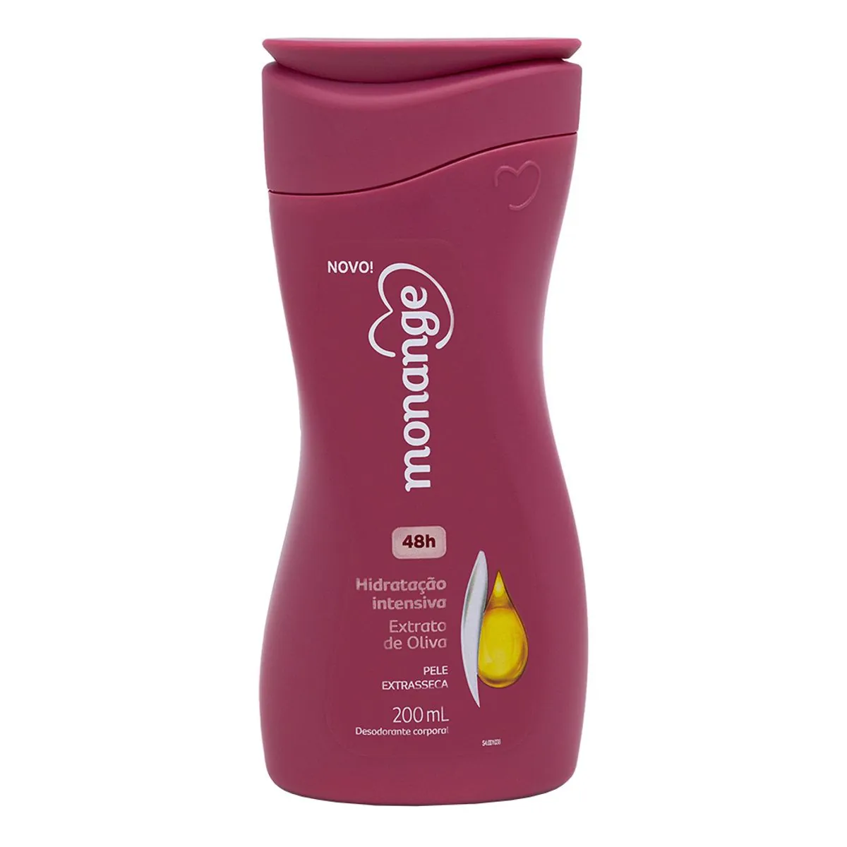 Desodorante Corporal Extrato De Oliva Monange Hidratação Intensiva Frasco 200ml