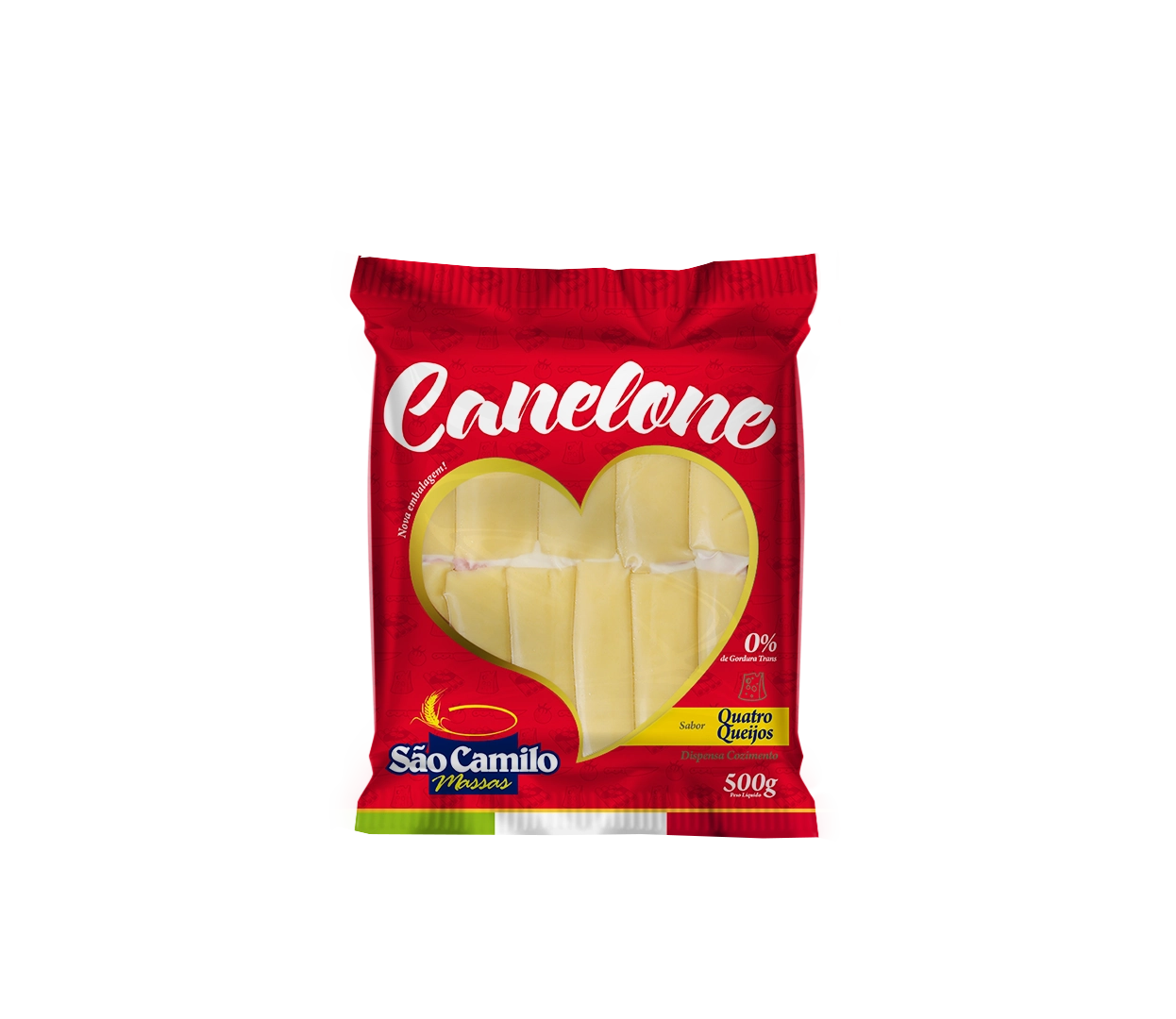 Canelone Sao Camilo Quatro Que 500gr
