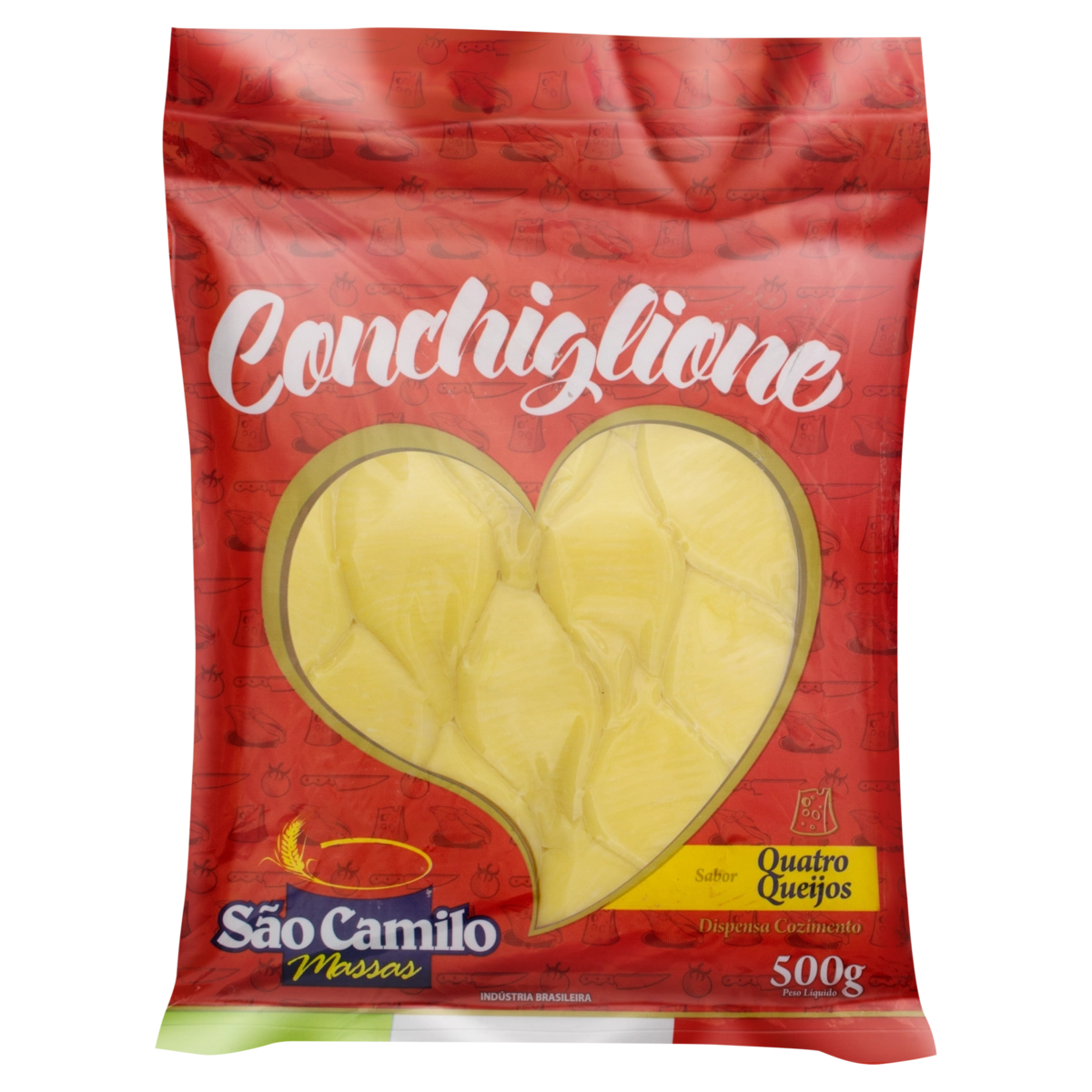Conchiglioni Quatro Queijos São Camilo Massas Pacote 500g