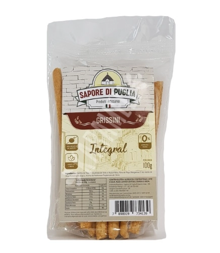 Grissini Integral Sapore Di Puglia Pacote 100g