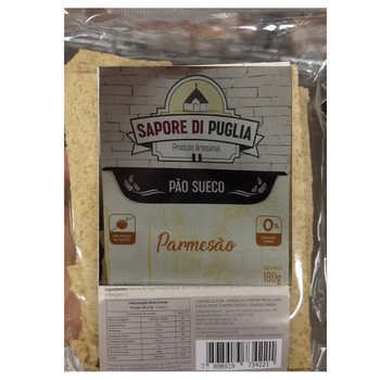 Pão Sueco Parmesão Sapore Di Puglia Pacote 180g
