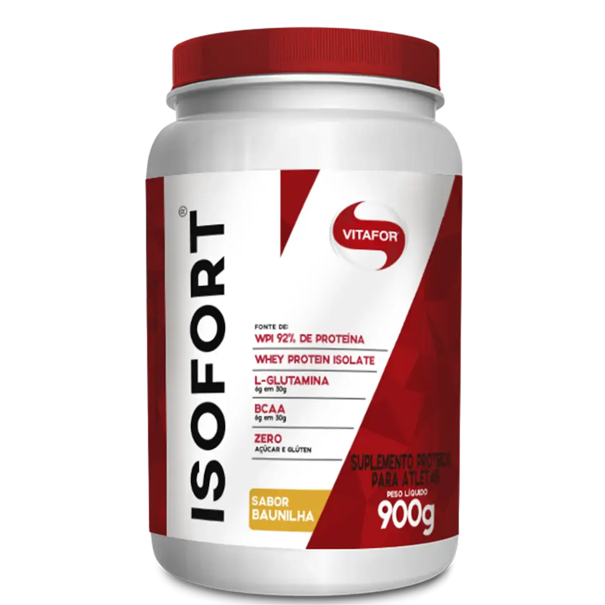Isofort Whey Protein Isolado Sabor Baunilha Vitafor 900g