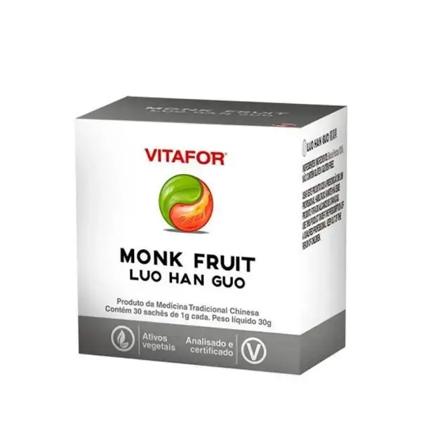 Monk Fruit - Luo Han Guo 1g Vitafor 30 Sachês
